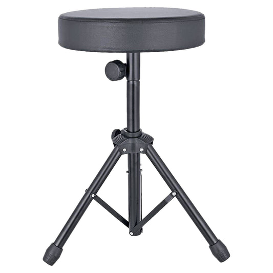 5 Core Drum Throne Height Adjustable Guitar Stool Thick Padded Memory Foam DJ Chair Seat with Anti Slip Feet Multipurpose Musician Chair for Adults and Kids Drummer Cello Guitar Player - DS 01 BLK