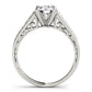 14k White Gold Cathedral Design Diamond Engagement Ring (1 1/4 cttw)