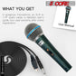 5 Core Premium Handheld Microphone Unidirectional Vocal Dynamic Cardioid Mic with Detachable 10ft XLR Cable Mic Clip Mesh Grille & ON/Off Switch Suited for Speakers Amp Mixers Karaoke Singing- BETA