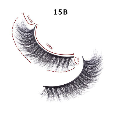 Soft and Thick Multi-Layer Three-Dimensional False Eyelashes Mimic Mink Hair