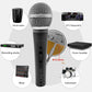 5 Core Premium Vocal Dynamic Cardioid Handheld Microphone Neodymium Magnet Unidirectional Mic; 16ft Detachable XLR Deluxe Cable to ? Audio Jack; Mic Clip; On/Off Switch for Karaoke Singing ND-58