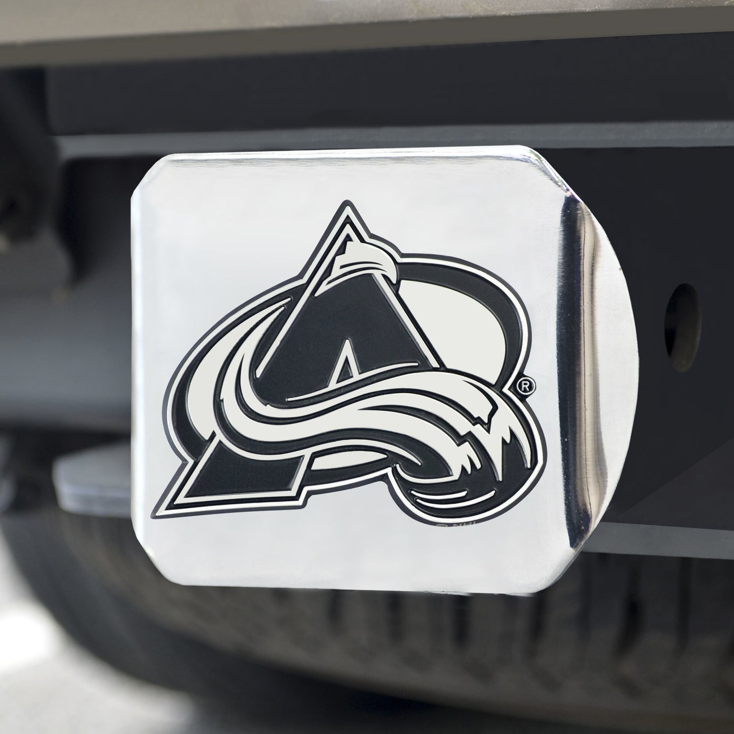 NHL - Colorado Avalanche Chrome Hitch Cover 4 1/2"x3 3/8"