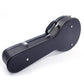 Glarry Hardshell A-Style Microgroove Pattern Leather Wood Mandolin Case Black