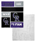 [Personalization Only] OFFICIAL MLB Colorblock Personalized Silk Touch Sherpa Throw Blanket - Rockies