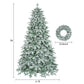 7ft Lighted Artificial Christmas Tree with Wreath Set of 2, Christmas Tree