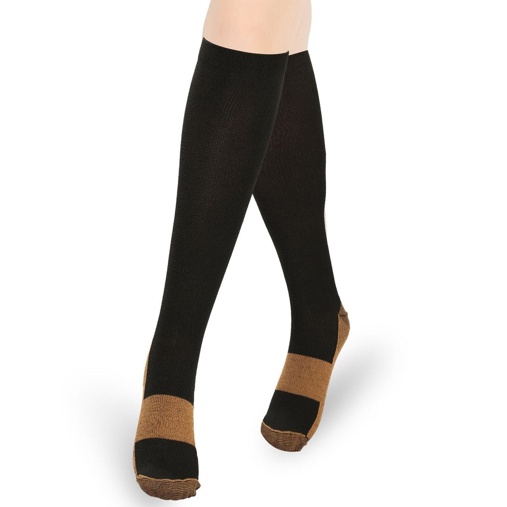 Unisex Copper Compression Socks for Support & Recovery Cnasti Strings and Thangs