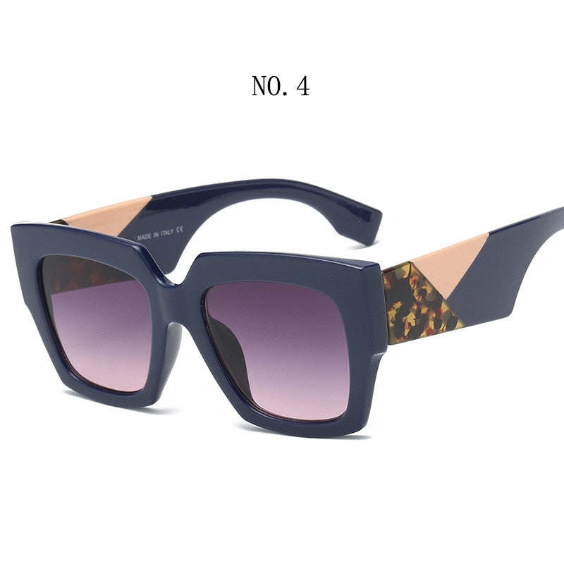 Fashionable Square Oversized Sunglasses Women Men Luxury Brand Designer Sun Glasses Famale Male Retro Eyewear UV400 Shades