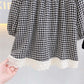 Baby Girl Houndstooth Pattern Mesh Patchwork Chanel's Dress