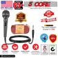 5 CORE Premium Vocal Dynamic Cardioid Handheld Microphone Neodymium Magnet Unidirectional Mic with 12ft XLR Deluxe Cable to ¼ Audio Jack, and On/Off Switch for Karaoke Singing (MIC 260)