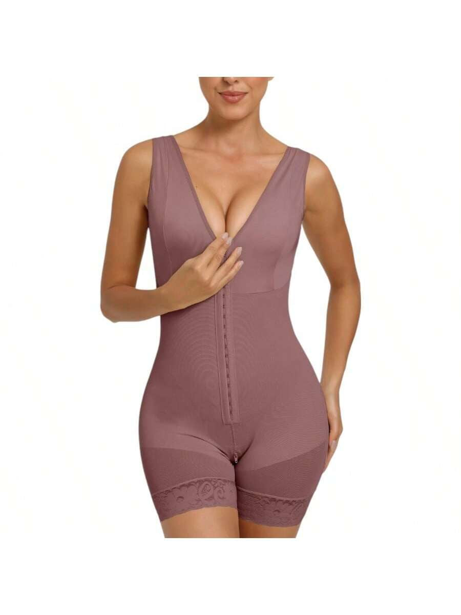 Fasjrixa Fajas Colombianas Full Body Shaper with Zipper Cnasti Strings and Thangs