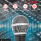 5 CORE Premium Vocal Dynamic Cardioid Handheld Microphone Neodymium Magnet Unidirectional Mic, 16ft Detachable XLR Deluxe Cable to ¼ Audio Jack for Karaoke, Singing W/Mic Clip, Bag ND 58S