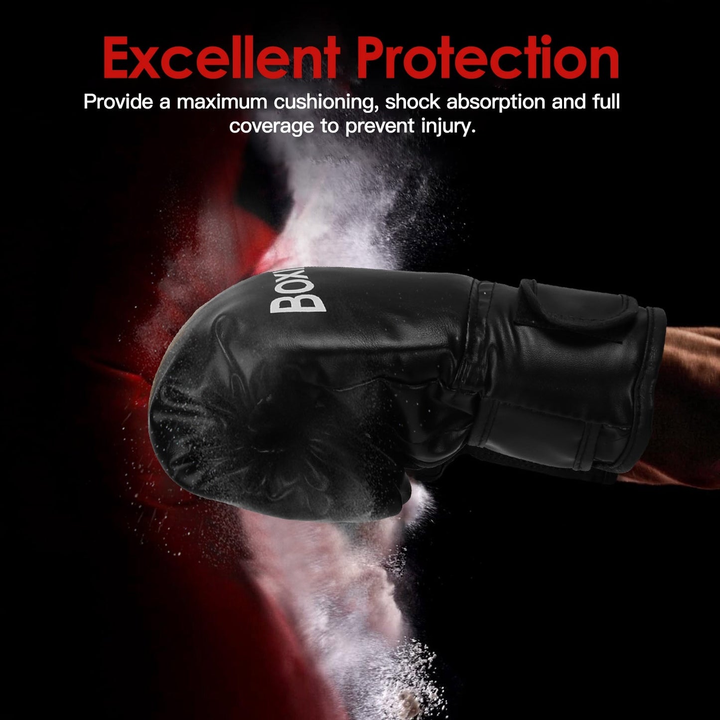 Music Boxing Machine Electronic Wall Target Punching Pad LED Lighted Sandbag Boxing Training Machine Exercise Equipment with Adult Boxing Gloves