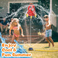 Rocket Sprinkler Launcher Outdoor Water Sprinkler Flying Splashing Fun Toys Summer Water Toy 360° Rotation for 3+ Years Old Boys Girls for Yard Pool Garden Lawn