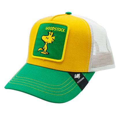 Woodstock Peanuts Cotton Mesh Yellow Adjustable Trucker Hat