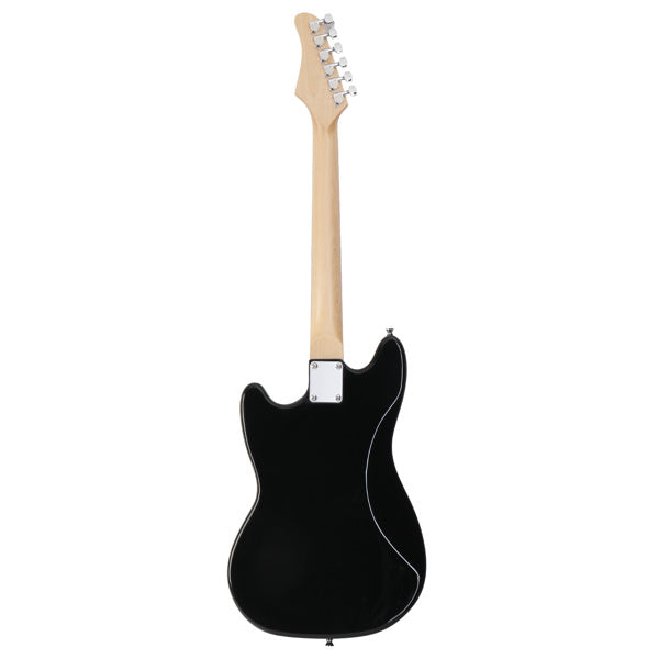 Glarry Full Size 6 String H-H Pickups GMF Electric Guitar with Bag Strap Connector Wrench Tool Black