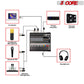 5 Core Audio Mixer 8 Channel DJ Controller Professional Sound Board Bluetooth USB 48V - MX 8 CH L