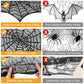 Halloween Decoration Black Lace Spiderweb Fireplace Mantle Scarf Cover