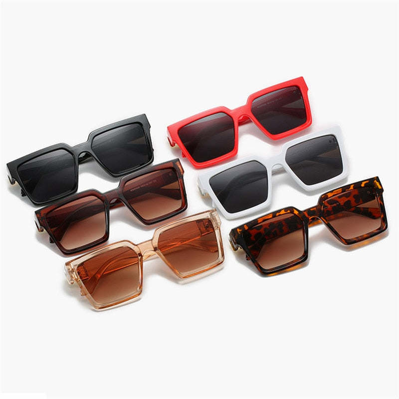 Oversized Square Sunglasses Women Luxury Brand Sunglasses Women Mirror Sun Glasses For Men Eyewear