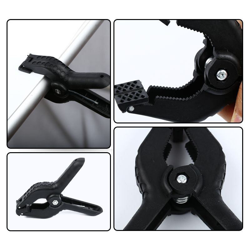 Photography Heavy Duty Muslin Clamps 6CM Photo Spring Clamps Plastic Nylon Clamps For Green Screen & Fixed Backdrop Muslin