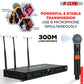 5 Core Wireless Microphones 8 Channel Dynamic Karaoke Professional UHF Singing Mic System Handheld Cordless Microfonos Inalambricos for Singer DJ Church - WM UHF HM