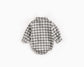 Baby Boy Plaid Pattern Buttoned Shirt With Pockets Long Sleeve Onesies In Autumn