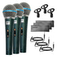 5 Core Premium Handheld Microphone Unidirectional Vocal Dynamic Cardioid Mic with Detachable 10ft XLR Cable Mic Clip Mesh Grille & ON/Off Switch Suited for Speakers Amp Mixers Karaoke Singing- BETA