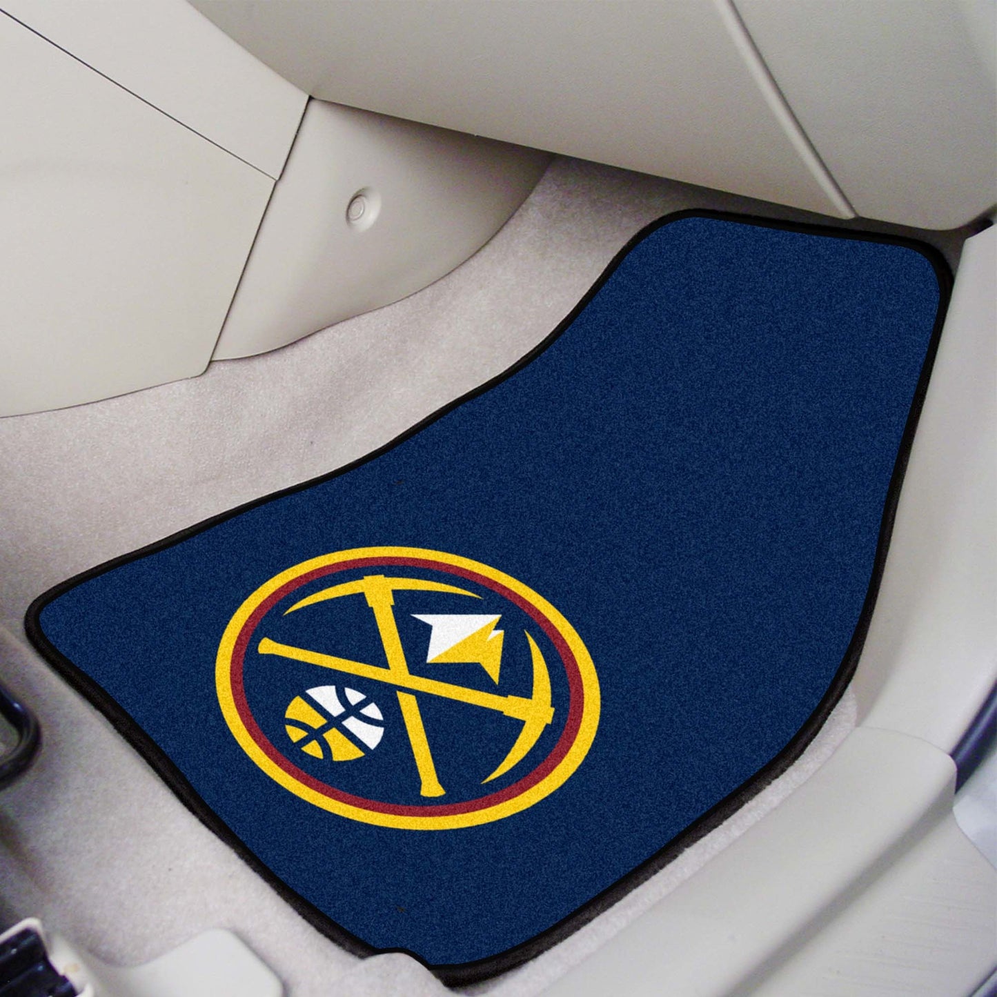 NBA - Denver Nuggets 2-pc Carpeted Car Mats 17"x27"