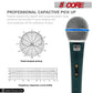 5 Core Professional Dynamic Vocal Microphone Neodymium Cardioid Unidirectional Handheld Mic for Speakers Karaoke W/Steel Mesh Grille Metal Body ON/Off Switch 16ft Detachable Cable+ Clip+Bag- ND58 BLU