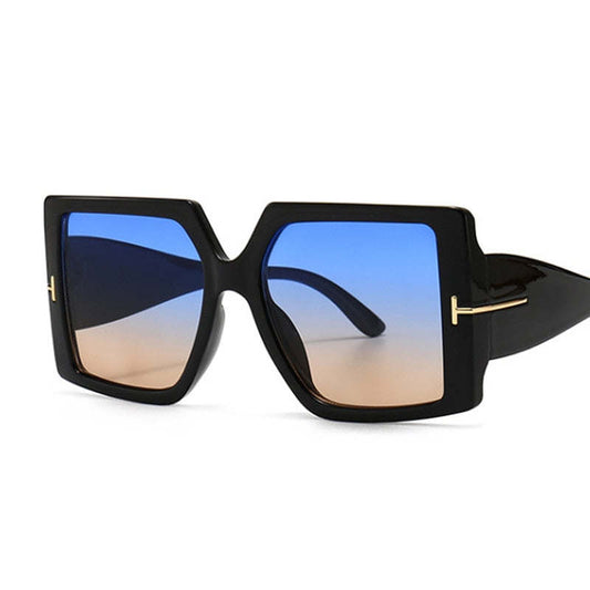 Luxury Square Sunglasses Women Men Retro Brand Designer Plastic Frame Oversized Sun Glasses Female Grandient Shades Oculos