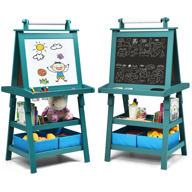 3-in-1 Double-Sided Storage Art Easel