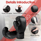 Music Boxing Machine Electronic Wall Target Punching Pad LED Lighted Sandbag Boxing Training Machine Exercise Equipment with Adult Boxing Gloves