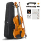 Full Size 4/4 Violin Set for Adults Beginners Students with Hard Case,Violin Bow,Shoulder Rest,Rosin,Extra Strings and Sordine