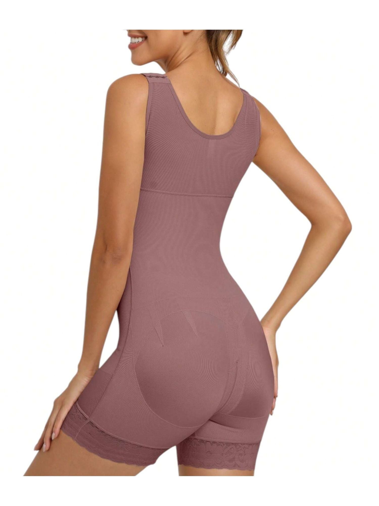Fasjrixa Fajas Colombianas Full Body Shaper with Zipper Cnasti Strings and Thangs