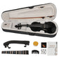 Full Size 4/4 Violin Set for Adults Beginners Students with Hard Case,Violin Bow,Shoulder Rest,Rosin,Extra Strings and Sordine