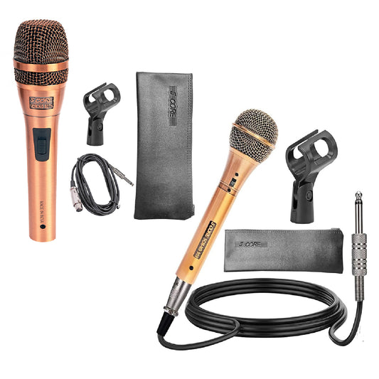 5 Core Dynamic Microphone Handheld Cardioid Pair XLR Wired Professional Couple Mic for Duet Karaoke - ND 807+959