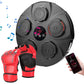 Music Boxing Machine Electronic Wall Target Punching Pad LED Lighted Sandbag Boxing Training Machine Exercise Equipment with Adult Boxing Gloves