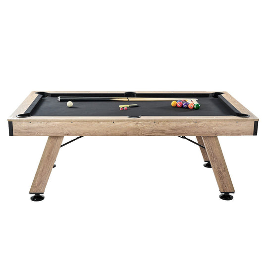 VEVOR Billiards Table, 7 ft Pool Table, Adjust Legs Stable Billiards Table, Pool Table Set Includes Balls, Cues