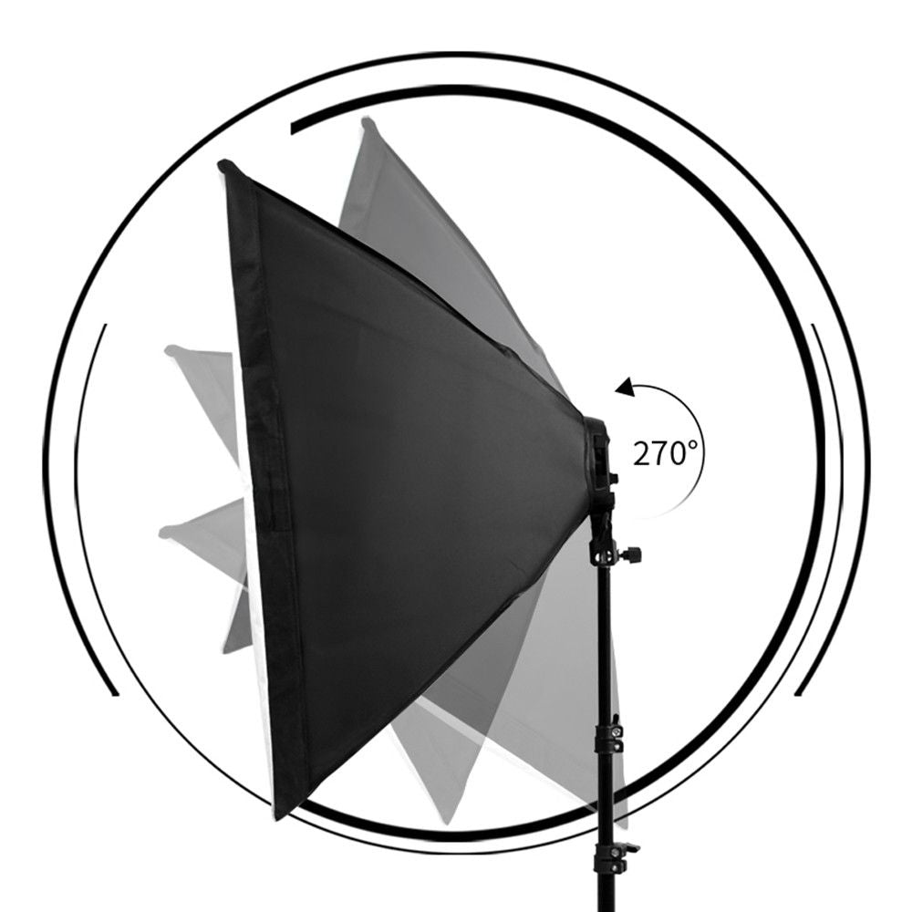 Photography Softbox Lighting Kits 50x70CM Professional Continuous Light System Soft Box For Photo Studio Equipment