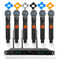 5 Core Wireless Microphones 8 Channel Dynamic Karaoke Professional UHF Singing Mic System Handheld Cordless Microfonos Inalambricos for Singer DJ Church - WM UHF HM