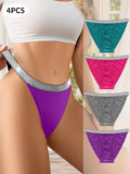 4 Pack Women’s Sexy Lace G-String Panty Set Cnasti Strings and Thangs