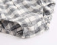 Baby Boy Plaid Pattern Buttoned Shirt With Pockets Long Sleeve Onesies In Autumn