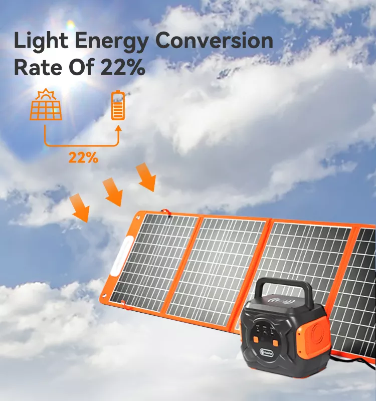 320W Portable Power Station;  Flashfish 292Wh 80000mAh Solar Generator Backup Power With LASHFISH 18V/100W Foldable Solar Panel;  Portable Solar Charger