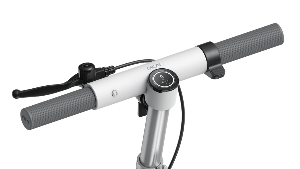 Foldable Electric Scooter w/18.6 Miles Max Operating Range & 15.5 mph Max Speed - White Core Sports & Fitness