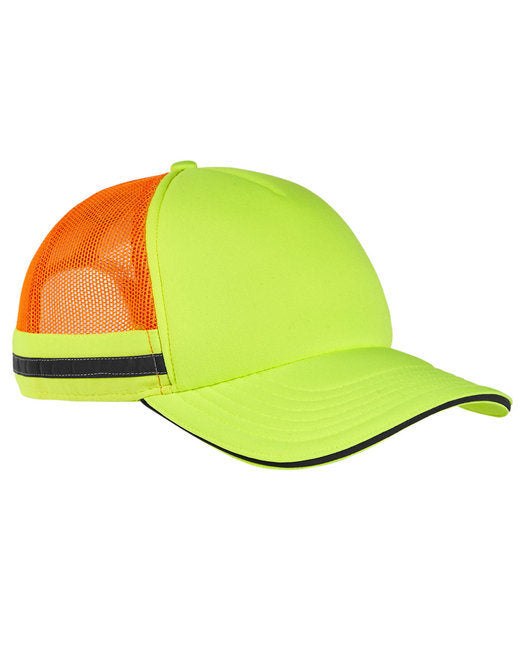 Big Accessories BA661 Safety Trucker Cap