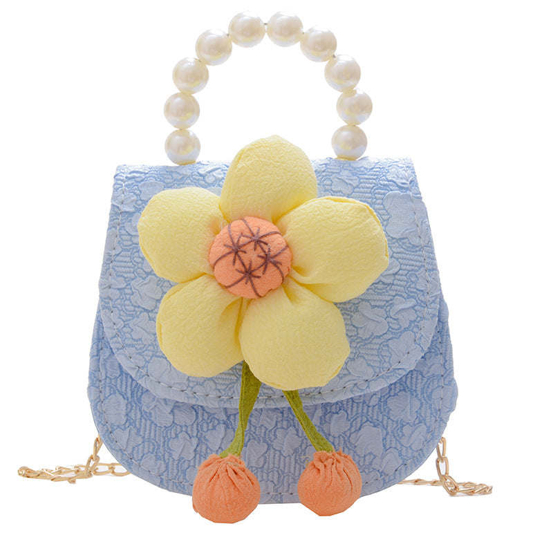 Children Girl Floral Pattern Chanel Style Cute Crossbody Bags