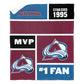 [Personalization Only] OFFICIAL NHL Colorblock Personalized Silk Touch Sherpa Throw Blanket - Colorado Avalanche