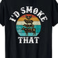 Funny Retro Barbecue Party Smoking Chef Dad Gift - I Will Smoke That T-shirt