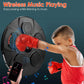 Music Boxing Machine Electronic Wall Target Punching Pad LED Lighted Sandbag Boxing Training Machine Exercise Equipment with Adult Boxing Gloves