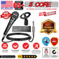 5 Core Microphone Professional Dynamic Vocal Neodymium Cardioid Unidirectional Handheld Mic for Speakers, Karaoke W/Steel Mesh Grille, Metal Body ON/Off Switch 16ft Detachable Cable+Clip+Bag-ND 58 BLK