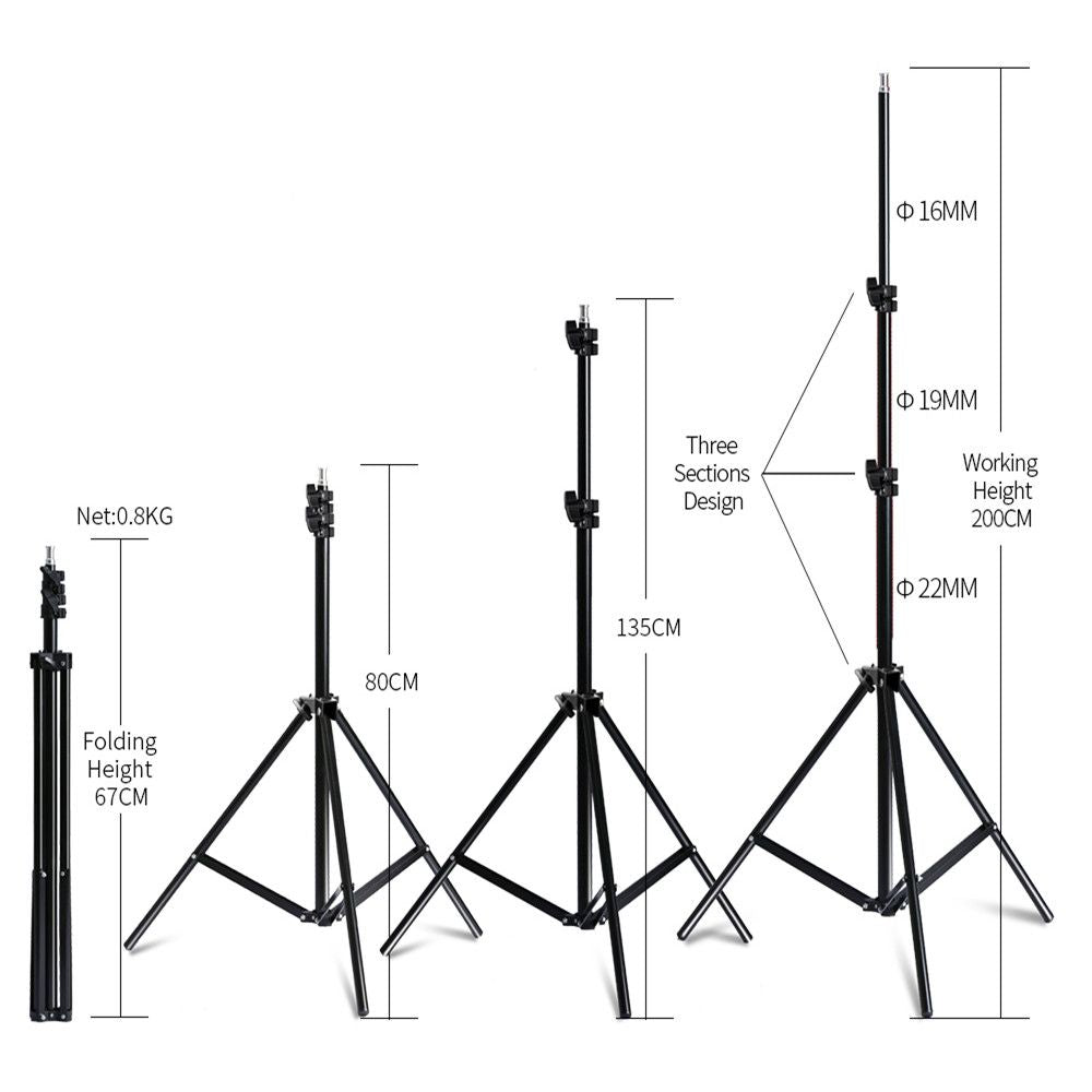 Photography Softbox Lighting Kits 50x70CM Professional Continuous Light System Soft Box For Photo Studio Equipment